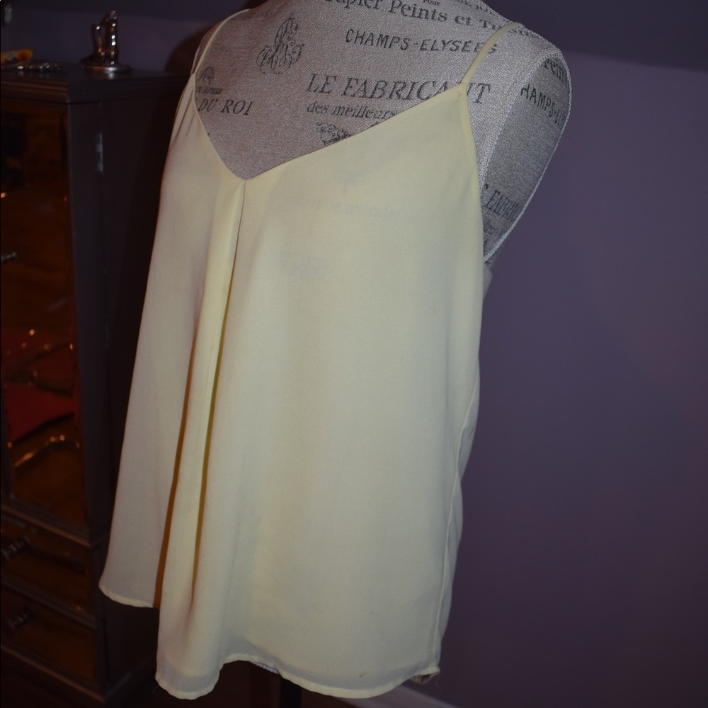 Yellow tank blouse